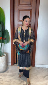 Bandhani black coord